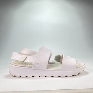 Skechers Luxe Foam White Casual Comfort Slingback Adjustable Women's Size 10
